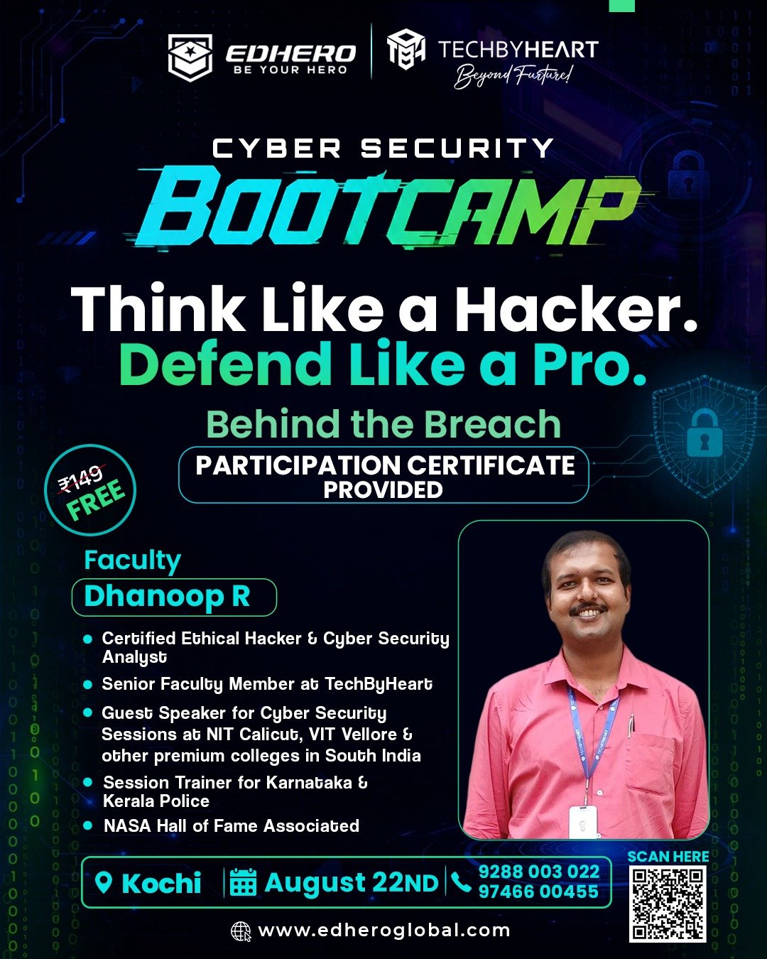 FREE CYBER SECURITY BOOTCAMP – KOCHI