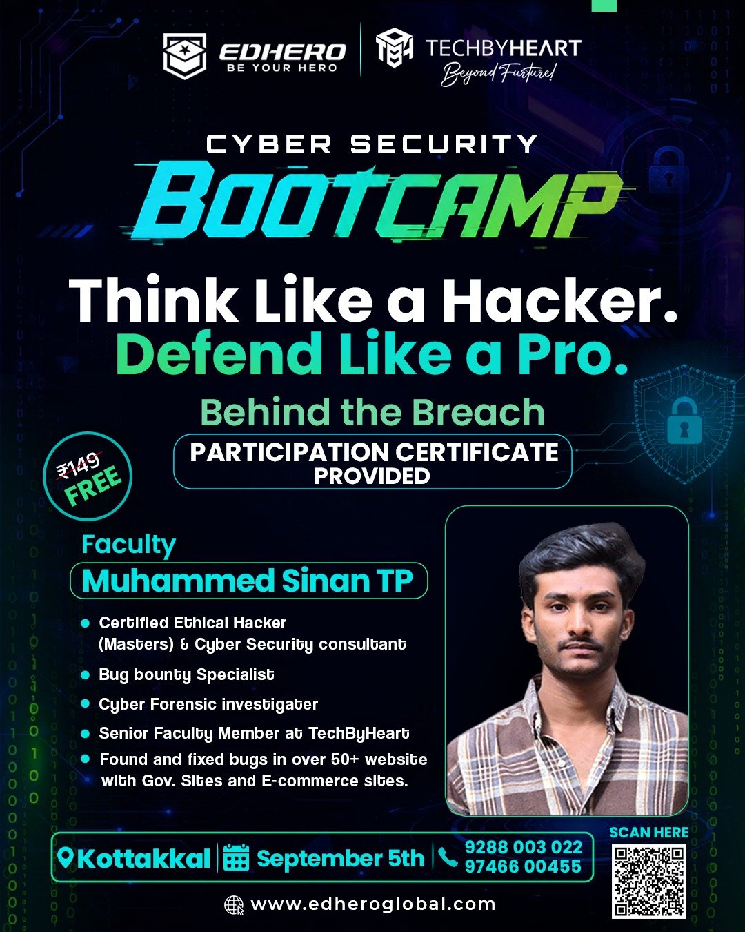 FREE Cyber Security Bootcamp – Think Like a Hacker. Defend Like a Pro. Kottakkal